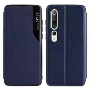 Smart view TPU Xiaomi Redmi Note 10 / Note 10S husă albastru carte inteligentă