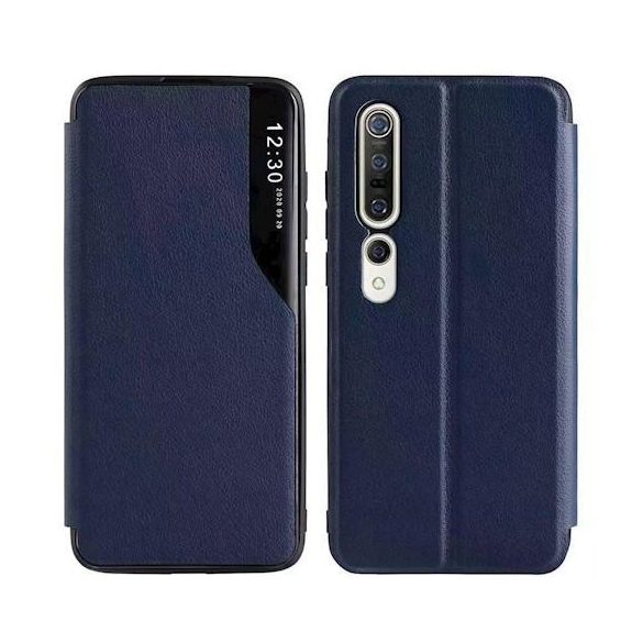 Smart view TPU Xiaomi Redmi Note 10 / Note 10S husă albastru carte inteligentă