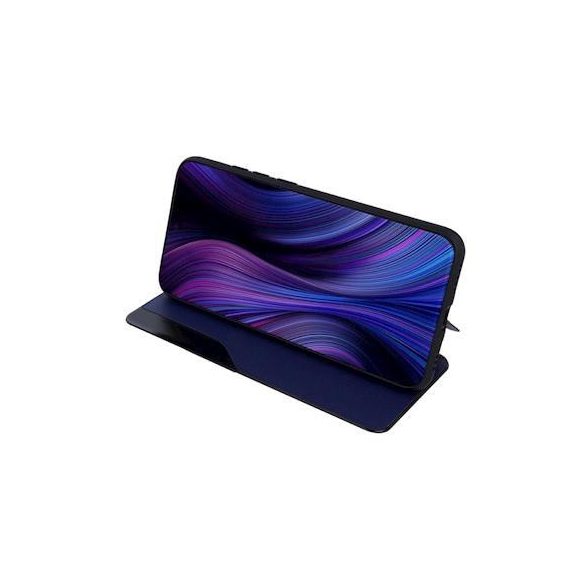 Smart view TPU Xiaomi Redmi Note 10 / Note 10S husă albastru carte inteligentă