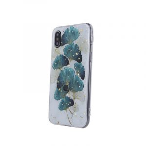 Carcasă din spate pentru iPhone 13 Pro (6,1"), carcasă TPU, cu model, frunze aurii glam