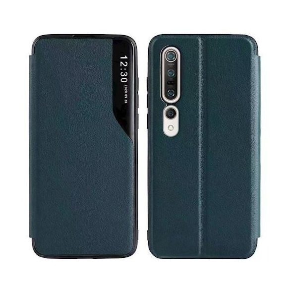 Husă Smart View TPU Samsung A225 Galaxy A22 4G verde închis pentru carte inteligentă