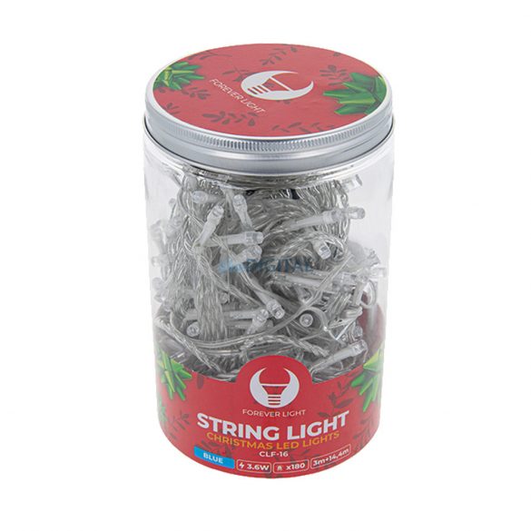 String de lumină cu 180 LED-uri, 3+14,4M, albastru, Forever Light String Light