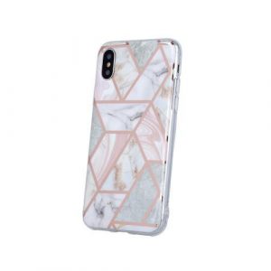 Husă din spate iPhone 13 Pro (6,1"), carcasă TPU, model marmură, roz, Geometric Marmur