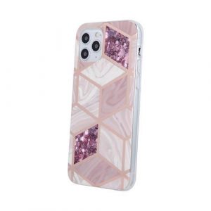 Carcasă din spate pentru iPhone 13 Pro (6,1"), carcasă TPU, model marmură, Heather Geometric Marmur