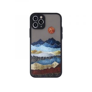 Husă din spate pentru iPhone 6 / 6S (4,7"), carcasă TPU, neagră, Ultra Trendy Landscape 1