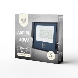 Spot LED, lumină albă naturală, 4500K, 3300lm, 30W, IP66, Forever Light Aspire