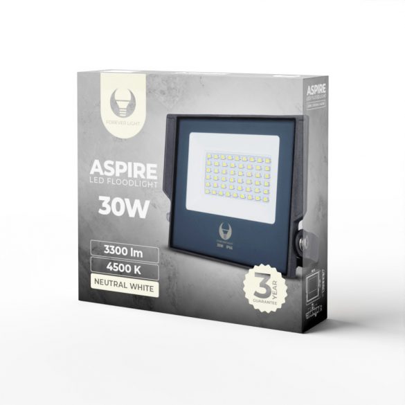 Spot LED, lumină albă naturală, 4500K, 3300lm, 30W, IP66, Forever Light Aspire