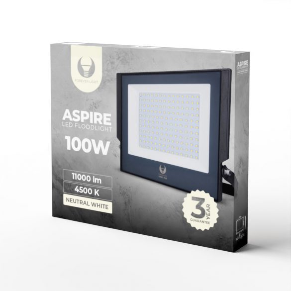 Spot LED, lumină albă naturală, 4500K, 11000lm, 100W, IP66, Forever Light Aspire