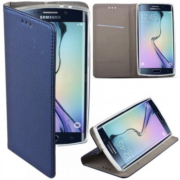 Husa telefon Realme C21Y / C25Y, husa carte, carcasa notebook, carcasa cu deschidere laterala, inchidere magnetica, albastru inchis