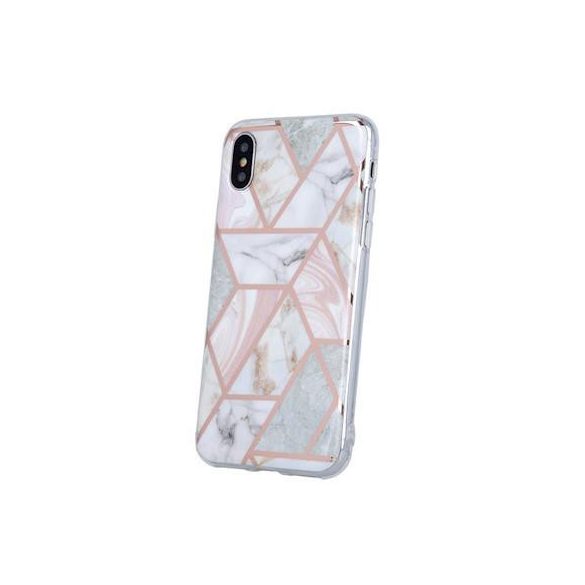 Samsung Galaxy A03sHusăspate,HusăTPU, model marmură, roz, SM-A037, Geometric Marble