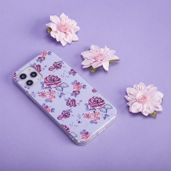 Carcasă din spate pentru iPhone 11 Pro (5,8"), carcasă TPU, model de flori, Ultra Trendy Flowers 2