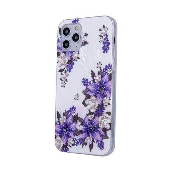 Husă din spate pentru iPhone 11 Pro (5,8"), carcasă TPU, model de flori, Ultra Trendy Flowers 3