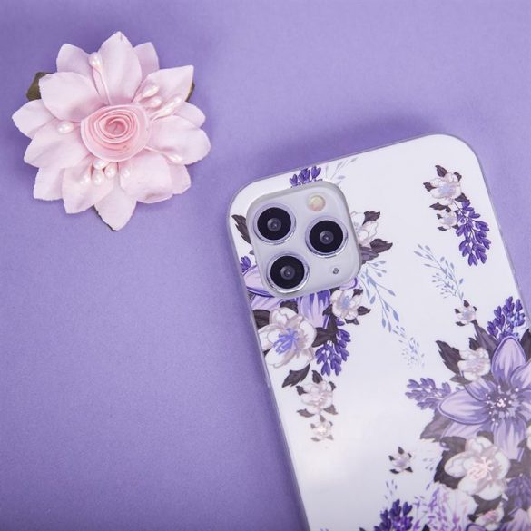 Husă din spate pentru iPhone 11 Pro (5,8"), carcasă TPU, model de flori, Ultra Trendy Flowers 3