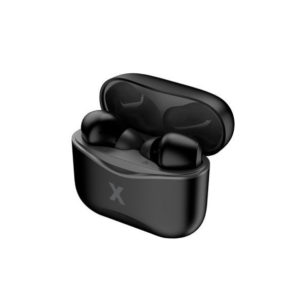 Căști stereo bluetooth cu carcasă de încărcare, TWS, negru, Maxlife MXBE-01