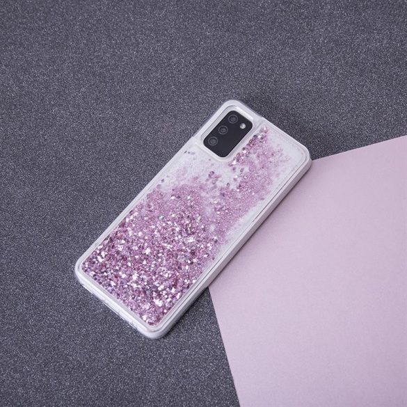 Samsung Galaxy A33 Liquid Sparkle silicon husă, Husă spate, roz, SM-A336, Liquid Sparkle