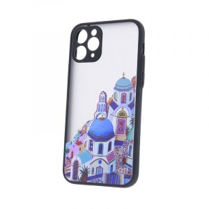 Carcasă din spate pentru iPhone 7 / 8 / SE 2020 / SE 2022 (4,7"), carcasă TPU, neagră, Ultra Trendy City 2