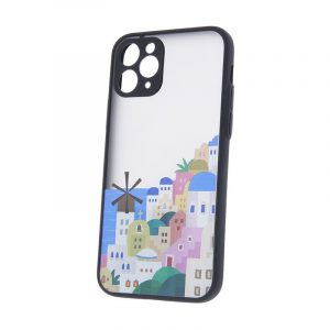 Husă din spate pentru iPhone 13 (6,1"), carcasă TPU, neagră, Ultra Trendy City 3