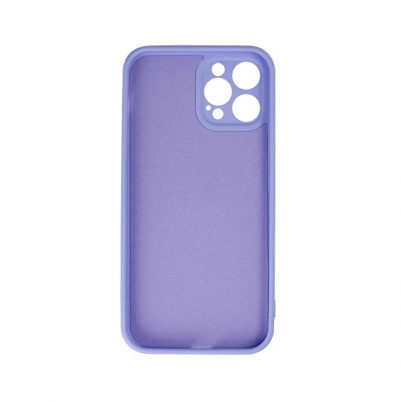 Husă cu spate inel pentru Samsung Galaxy M52, carcasă din silicon, interior din piele intoarsa, violet, SM-M526, prindere pentru degete