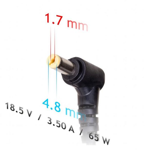 Adaptor pentru notebook LG / HP Compaq, 18,5 V / 2,4 A / 65 W, Akyga AK-ND-59