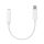 iPhone 8-pini - Adaptor audio jack 3,5 mm alb