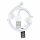 Cablu de date iPhone 8pin, 1M, alb, HD5