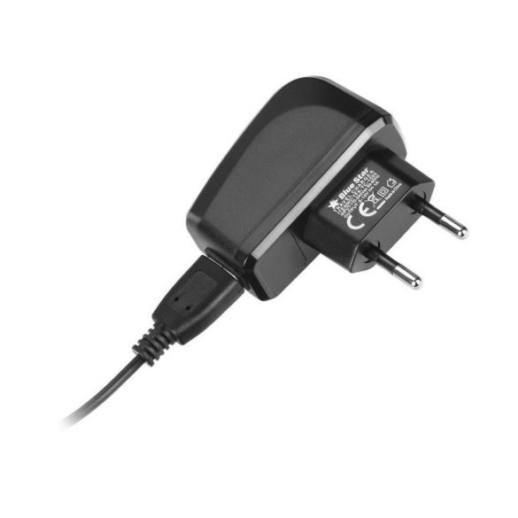 Cap încărcător de rețea + cablu de date Type-C, 2A/10W, negru, Bluestar Lite