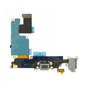 iPhone 6 6G Plus (5,5") conector negru de încărcare cu mufă + cablu flexibil