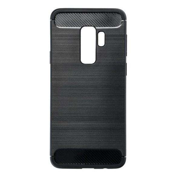 Samsung Galaxy S9 PlusHusădin silicon, negru, SM-G965, fibră de carbon