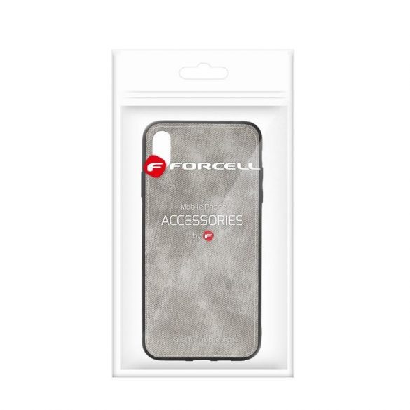 Forcell Denim Samsung A750 Galaxy A7 2018 gri silicon spate Husă husă