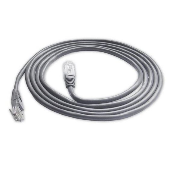 Cablu de retea cu conectori RJ45, gri, 1M, 8P8C