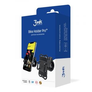 Suport universal pentru bicicleta, se poate monta pe ghidon, negru, 3mk