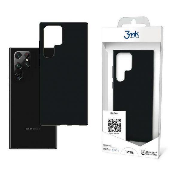 Husa din silicon Xiaomi 12 Pro 5G, husa din spate, neagra, 3MK Mat