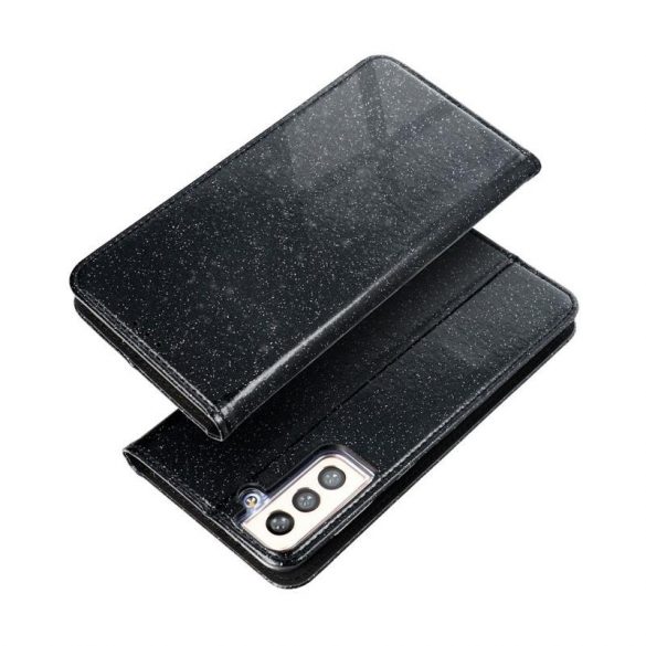 Carcasa magnetica Samsung G980 Galaxy S20 / S20 5G cu sclipici neagra