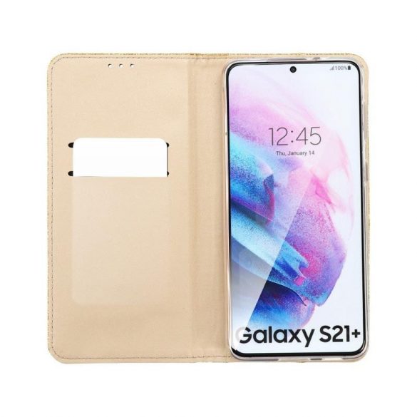 Carcasă magnetică Samsung G985 Galaxy S20 Plus 4G / S20 Plus 5G cu sclipici auriu