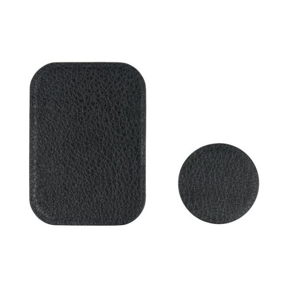 Tabla metalica cu capac din piele, pentru suport magnetic, neagra