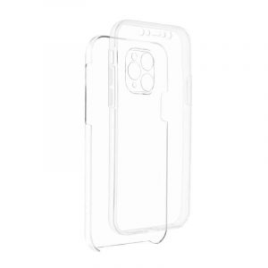 Carcasa fata + spate Xiaomi Redmi K30, PC + TPU, transparenta, 360°