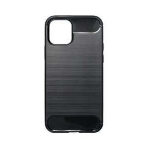 iPhone 12 Mini (5.4")Husă din silicon, negru, fibră de carbon