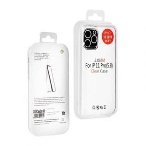 Husă din silicon pentru iPhone 12 Mini (5,4"), transparentă, 2 mm, transparentă