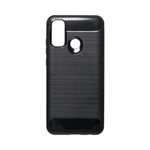 Huawei P Smart 2021Husădin silicon, negru, fibră de carbon