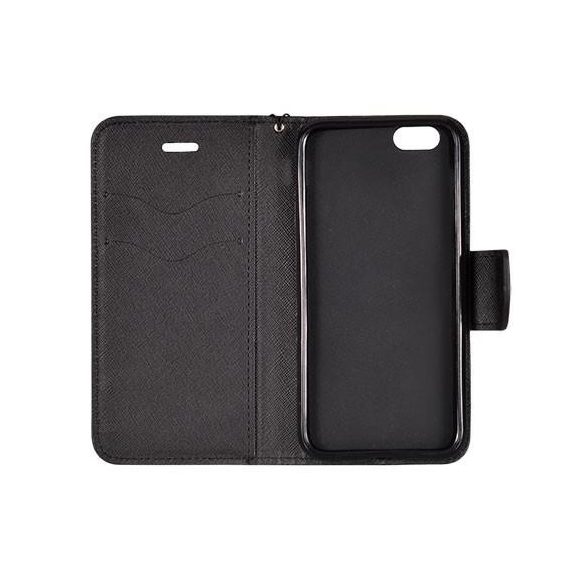 Husă pentru telefon Samsung Galaxy S21 5G, husă carte, husă cu deschidere laterală, închidere magnetică, neagră, SM-G991, Fancy