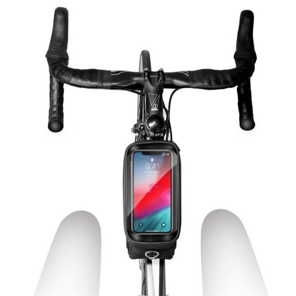 Suport telefon pentru biciclete Wildman ES3 / geanta impermeabila neagra 1L