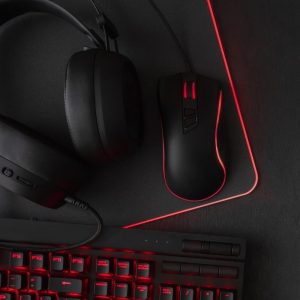 Mousepad pentru gamer cu iluminare LED RGB, negru, 800 X 300 X 3mm