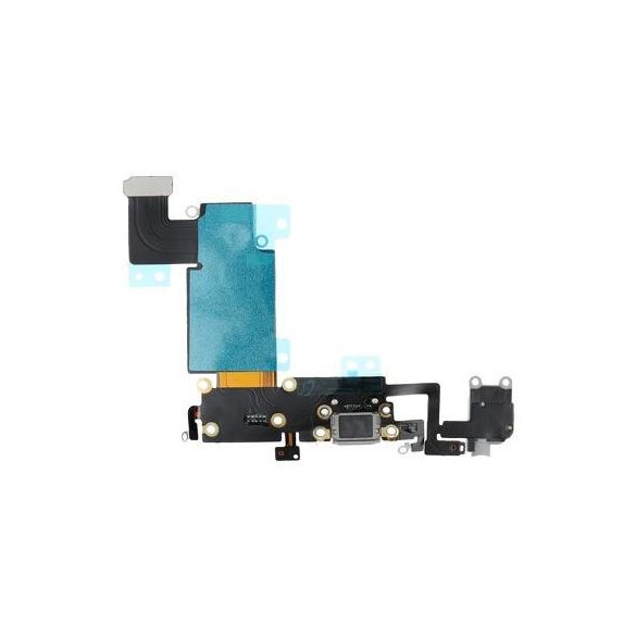 iPhone 6S Plus (5,5") conector negru de încărcare cu conector jack + cablu flexibil