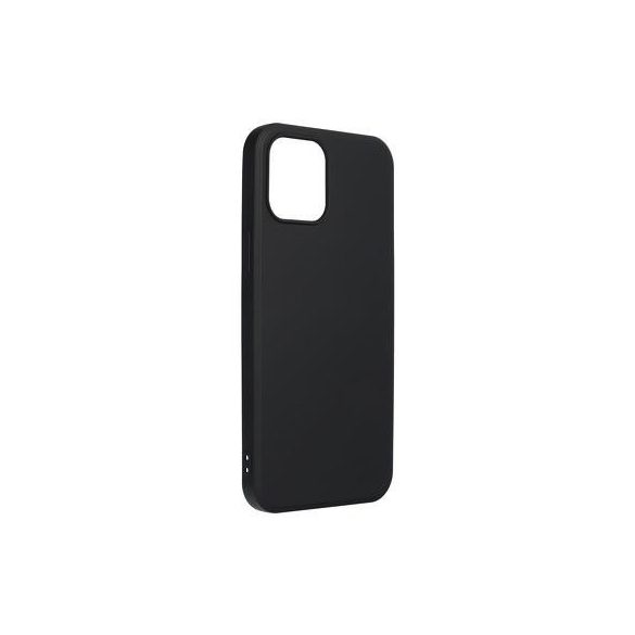 Husa din silicon Xiaomi Mi 11, carcasa spate, neagra, mat, interior din piele intoarsa, Forcell Silicone Lite