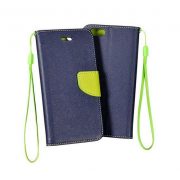   Husă pentru telefon Samsung Galaxy A03s, husă carte, husă cu deschidere laterală, închidere magnetică, albastru-verde închis, SM-A037, Fancy
