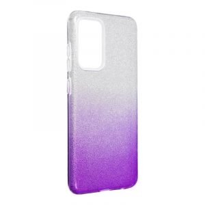 Samsung Galaxy A03s silicon husă, sclipici, Husă spate, violet-argintiu, SM-A037, Shining