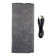   Încărcător wireless / mouse pad, cu conector de tip C, pliabil, 15W, gri, OJD-82