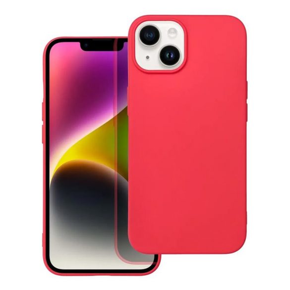 Husă din silicon pentru iPhone 14 Pro Max (6,7"), mată, roșie, Forcell Soft