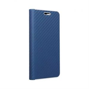 Husă pentru telefon iPhone 14 (6.1"), husă carte, husă cu deschidere laterală, închidere magnetică, albastru, Forcell Luna