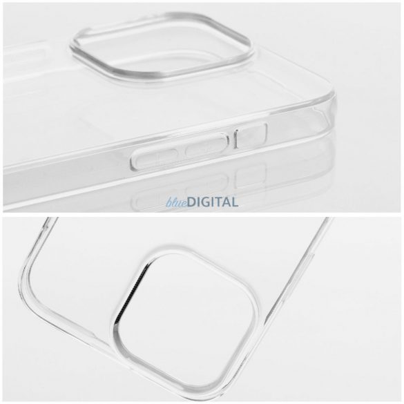 Husa din silicon pentru iPhone 11 (6.1"), transparenta, 2mm, cu protectie pentru camera, Transparenta